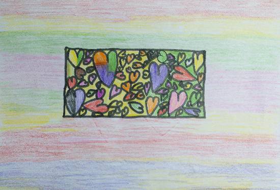 Painting by Param Aanup Shorewala - Beautiful hearts