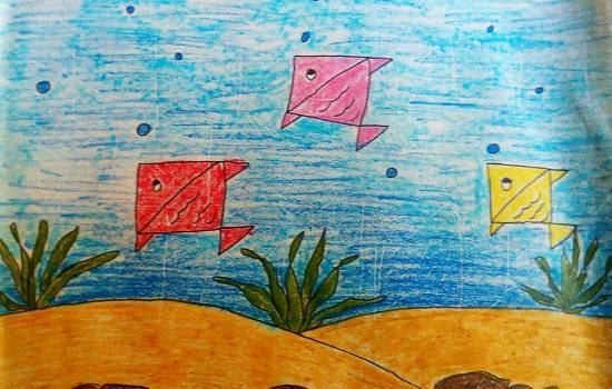 Painting by Kanishka Kiran Tambe - Aquarium