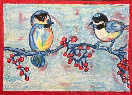 Painting by Shambhawi Vermaa - Birds of feathers flock together - 1