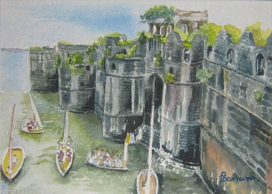 Paintings by Poonam Juvale - Janjira Murud Fort