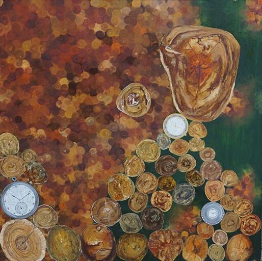 Paintings by Ambika Wahi - Game of time - 1