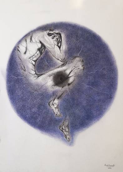 Painting by Ambika Wahi - Cogitation - 3