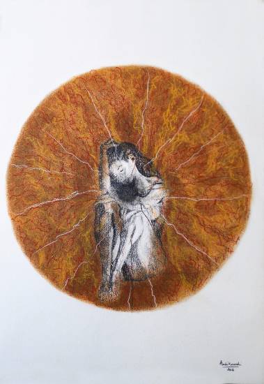 Painting by Ambika Wahi - Cogitation - 4