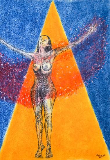 Painting by Ambika Wahi - The Embrace