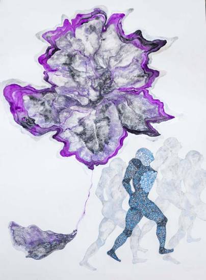 Painting by Ambika Wahi - Communion 1