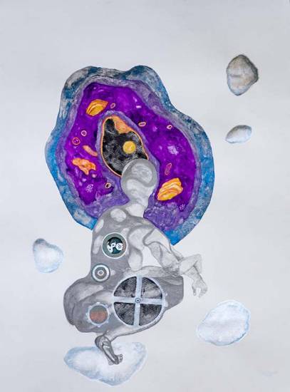 Painting by Ambika Wahi - Communion 2