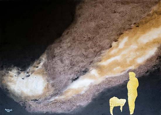 Painting by Ambika Wahi - The Shepherd