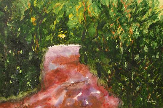 Painting by Vinay Sane - Enjoy being lost