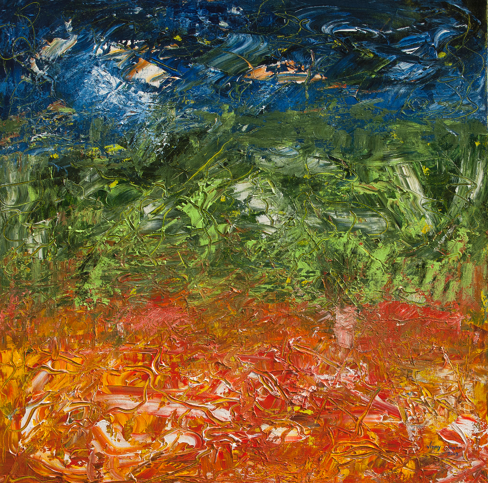 Painting by Vinay Sane - Fields