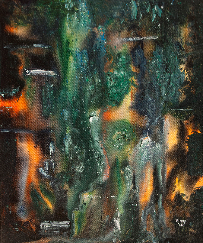 Paintings by Vinay Sane - Wild fires