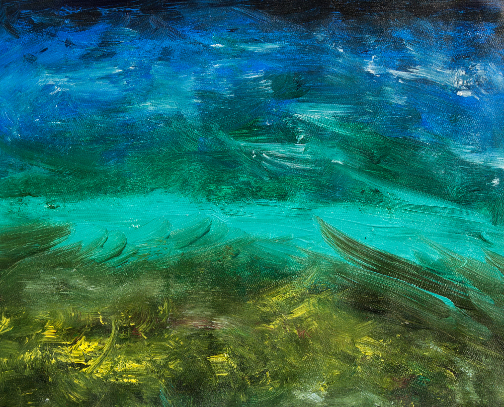 Painting by Vinay Sane - Under water world