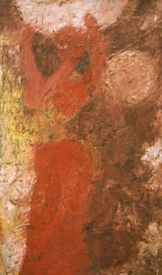 Painting by Milon Mukherjee - Give us this day