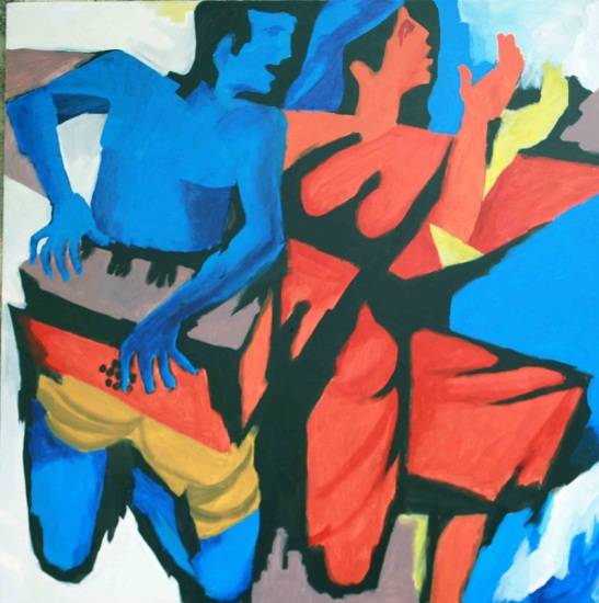Painting by Milon Mukherjee - Harmony