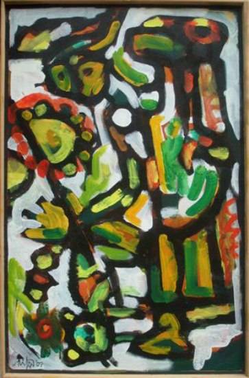 Painting by Milon Mukherjee - Joyride