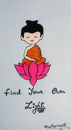 Painting by Vineet kovuru - Buddha