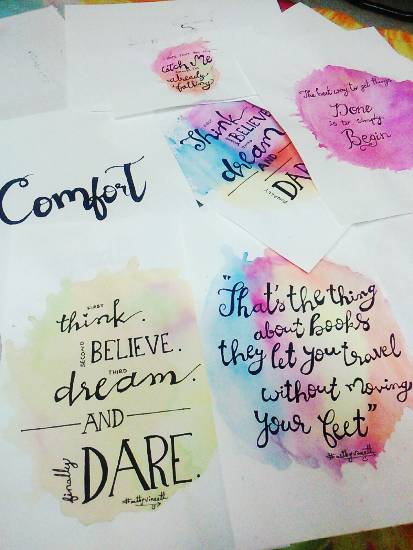 Painting by Vineet kovuru - Calligraphy Quotes