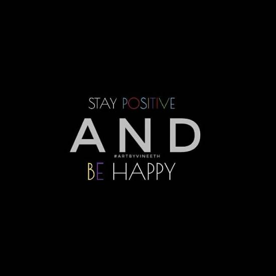 Painting by Vineet kovuru - Stay positive & Happy