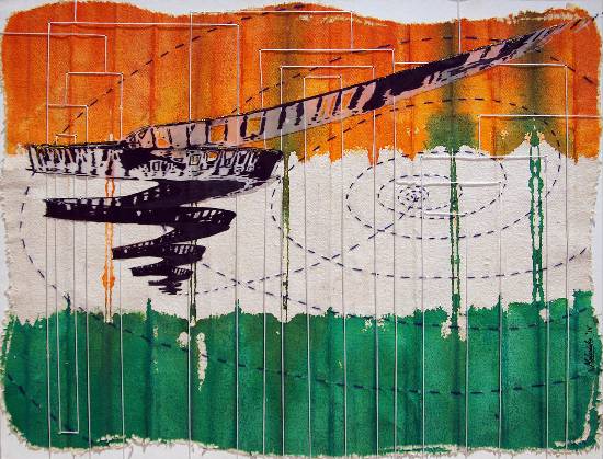 Painting by Malavika Mandal Andrew - Untitled - 9