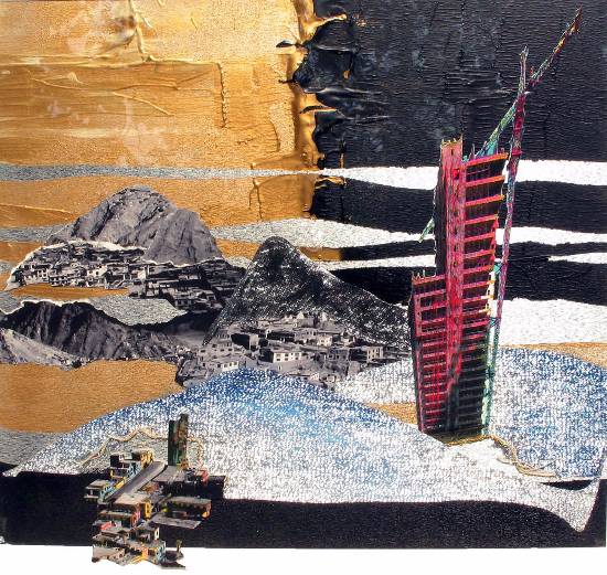 Painting by Malavika Mandal Andrew - In Transit - 14