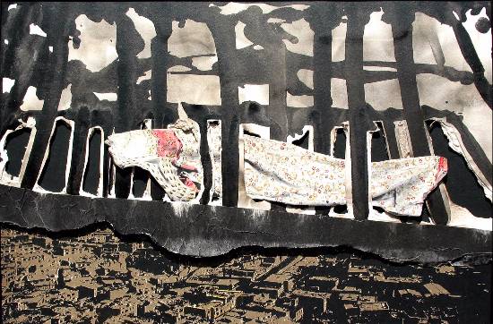 Painting by Malavika Mandal Andrew - In Transit - 16