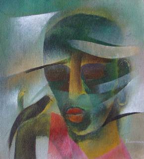 Painting by Bhawana Choudhary - Conversation