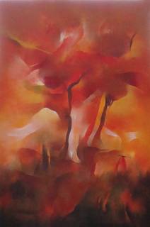 Painting by Bhawana Choudhary - Gulmohar II