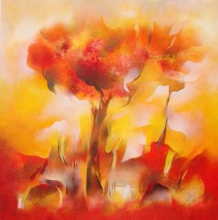 Painting by Bhawana Choudhary - Gulmohar III
