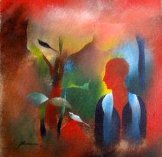 Painting by Bhawana Choudhary - My Loving Bird