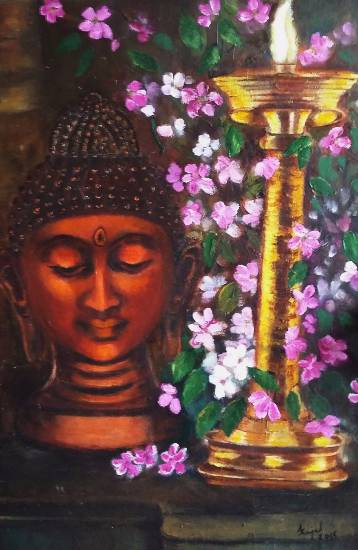 Paintings by Kajal Bhattacharya - Enlightened - 2