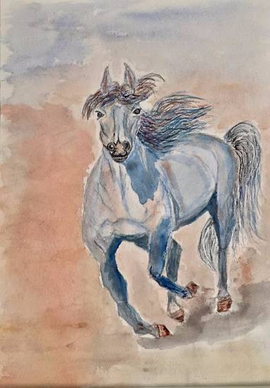 Paintings by Vikram Jadhav - Horse - 1