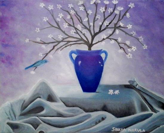 Painting by Shikha Narula - The Celestial Vase