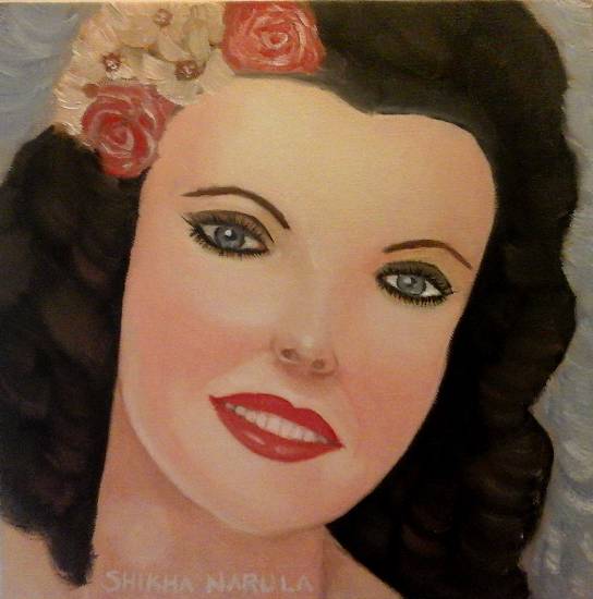 Painting by Shikha Narula - A Beauty From The Past