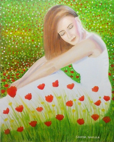 Painting by Shikha Narula - Meadow Dreams