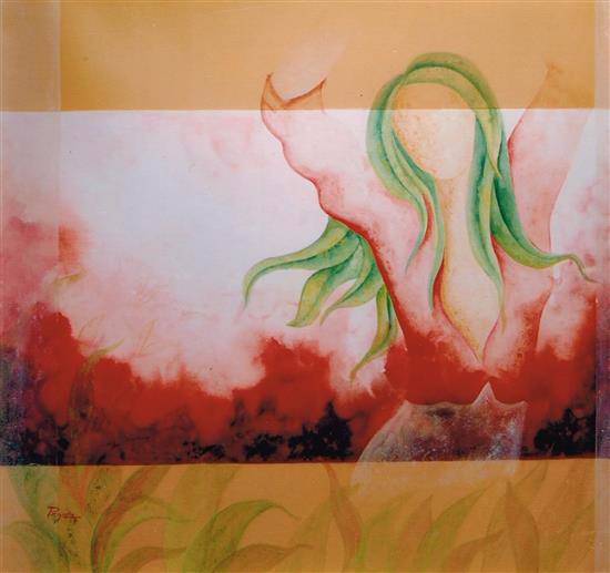 Painting by Priyanka Goswami - Untitled - X