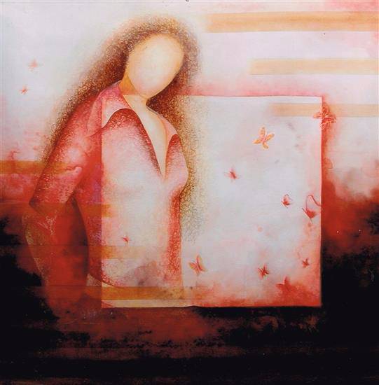 Painting by Priyanka Goswami - Towards the new world - VII