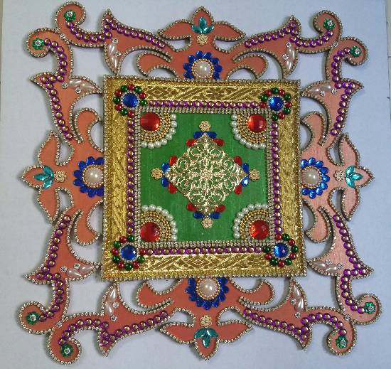 Design by Dhanashree Puntambekar - Wooden Rangoli - 4