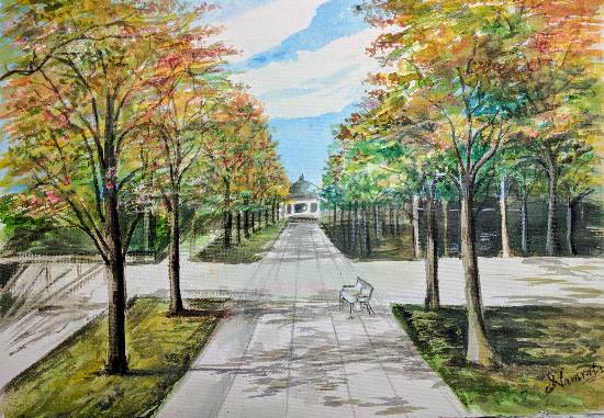 Painting by Namrata Bothra - Pleasant Morning