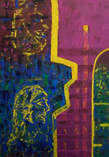 Painting by Shubhra Chaturvedi - Born Anew