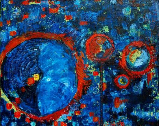 Painting by Shubhra Chaturvedi - Timebound Timelessness