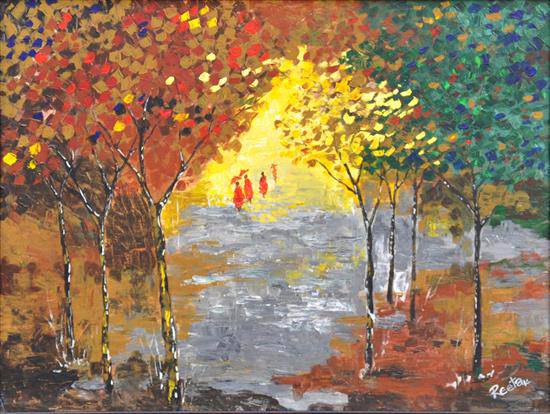 Painting by Reeta Desai - Drawn to Seeing