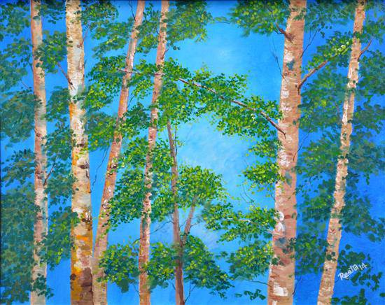 Painting by Reeta Desai - Eves Dropping