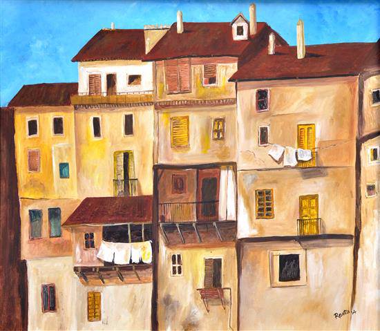 Painting by Reeta Desai - The Dwelling