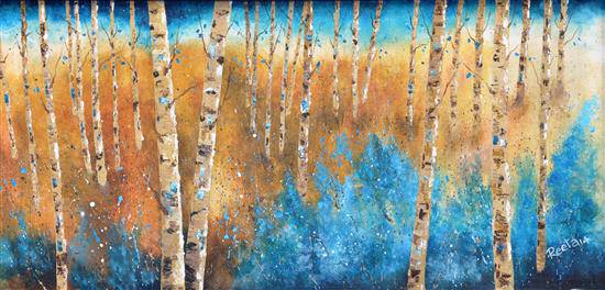 Painting by Reeta Desai - Whispering Woods