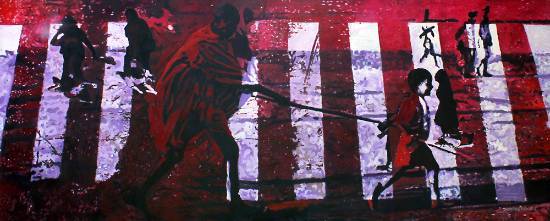 Painting by Manhar Kapadia - Perigrination