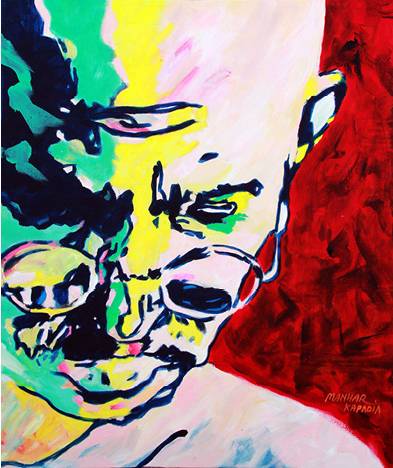 Painting by Manhar Kapadia - Palingenesis Catalogue