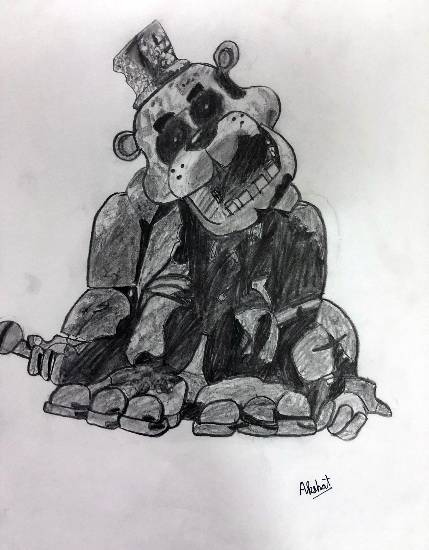 Painting by Akshat Sharma - Monkey