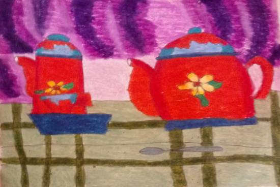 Painting by Antara Shivram Desai - Tea Pot