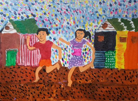 Painting by Anushka Swapnil Parulekar - Play time