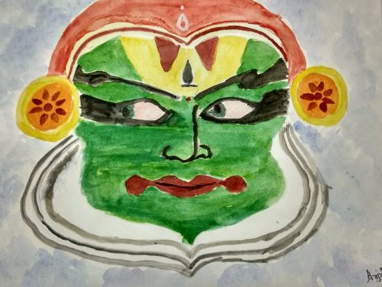 Painting by Arpita Bhat - Kathakali