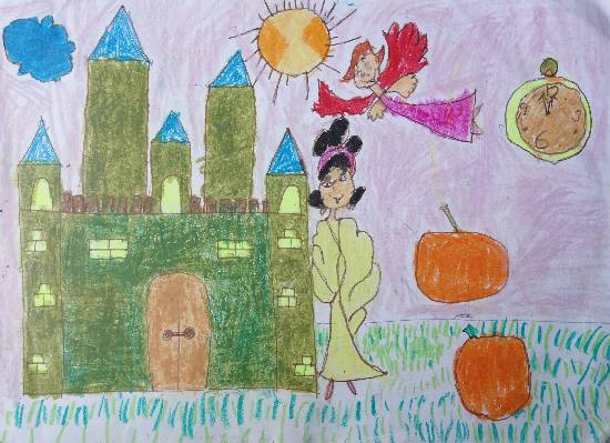 Painting by Chaitanya Upadhyay - Fairyland castle